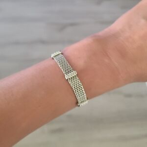 Swarovski Crystal  Silver Toned Bracelet- Excellent Vintage Condition